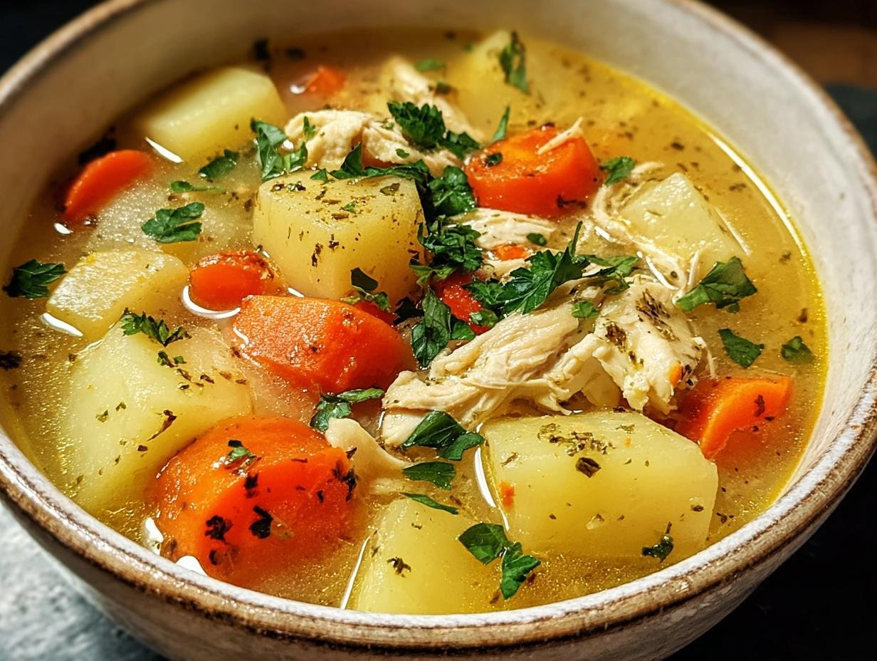 Perfect Chicken Soup Potatoes - Comforting Chicken Soup Potatoes - additional detail