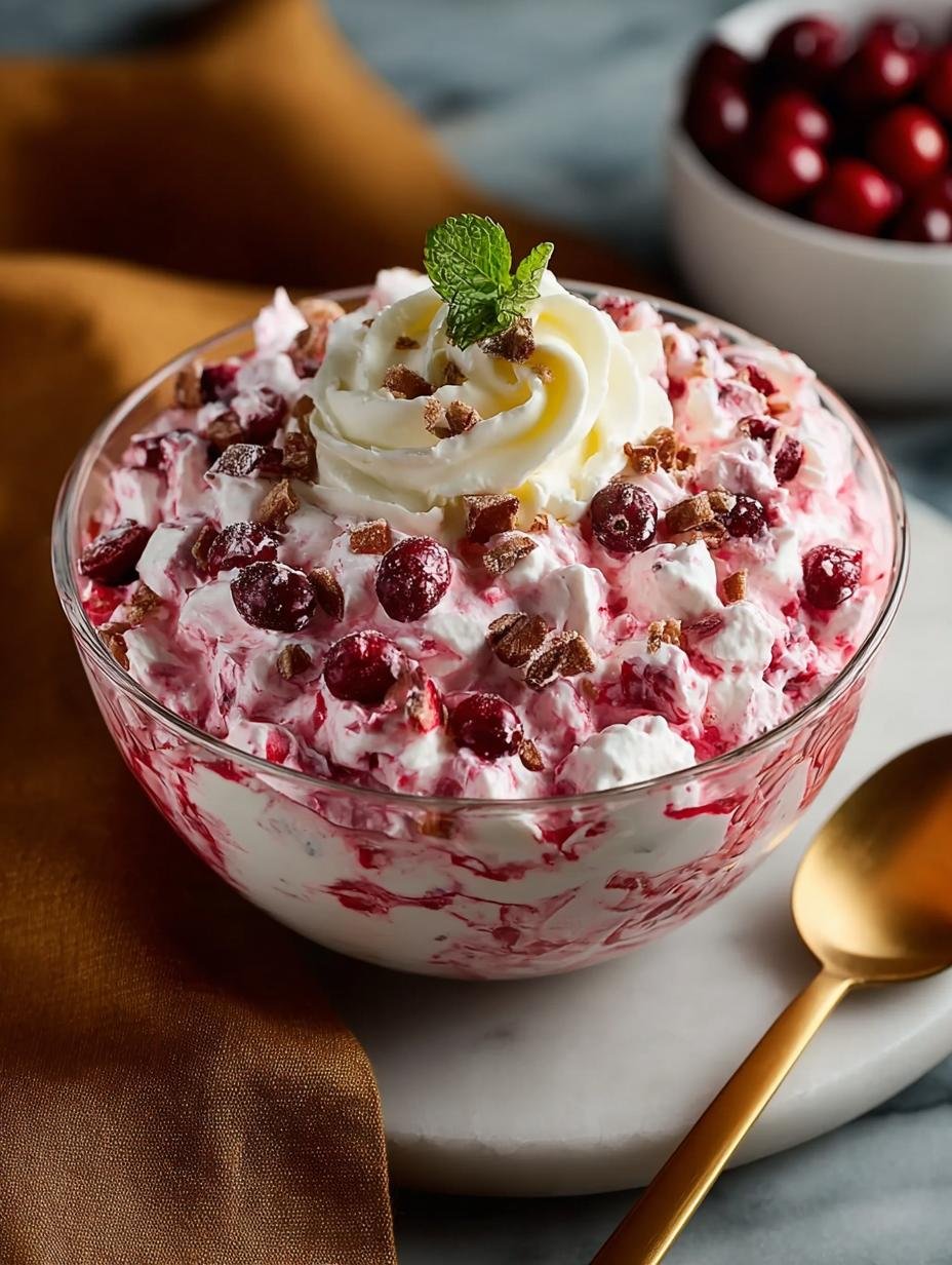 Delicious Cranberry Fluff Salad: 5 Easy Steps - Cranberry Fluff Salad - additional detail