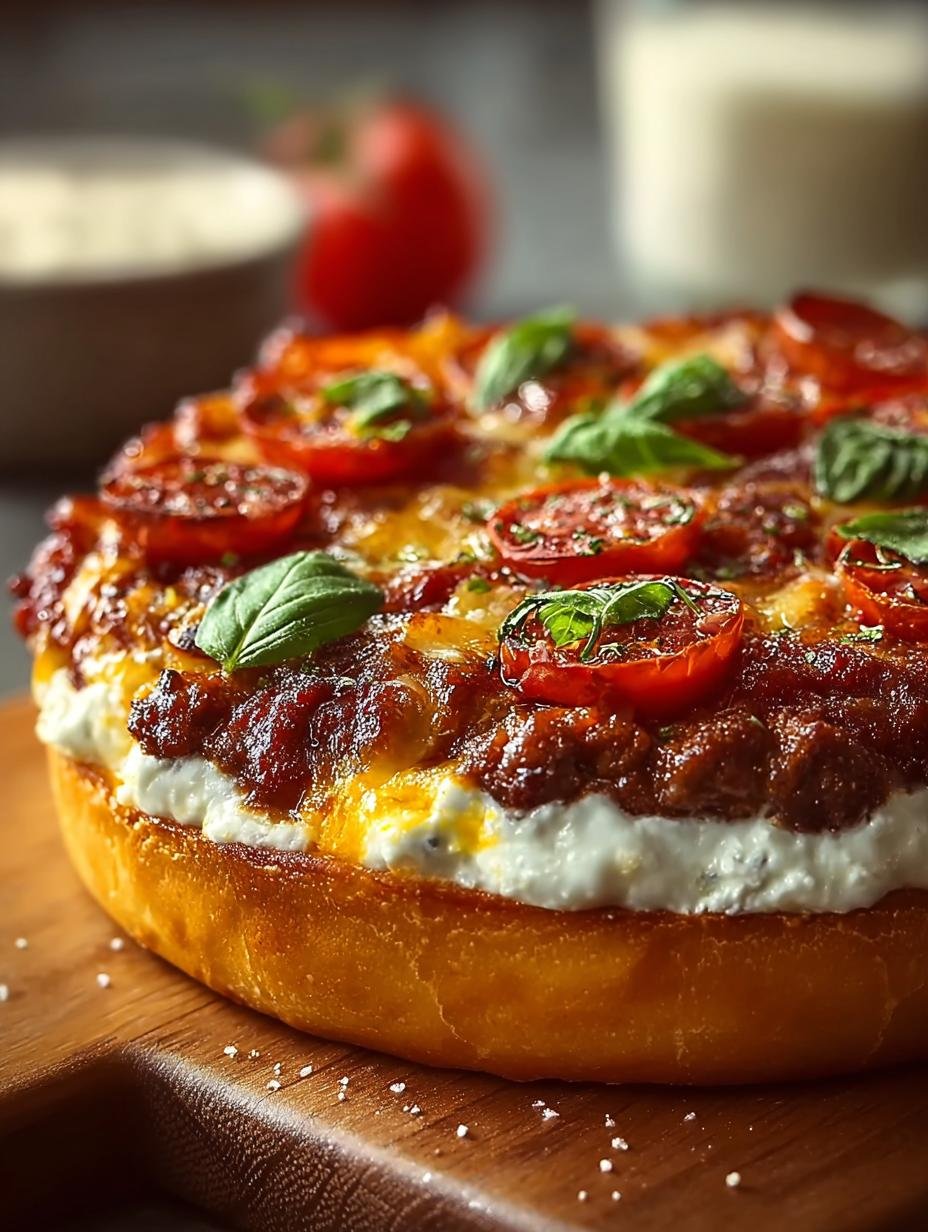 Crazy Good Pizza Burger Pie Dinner Recipe - Crazy Good Pizza Burger - additional detail