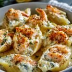 Creamy Seafood Stuffed Shells
