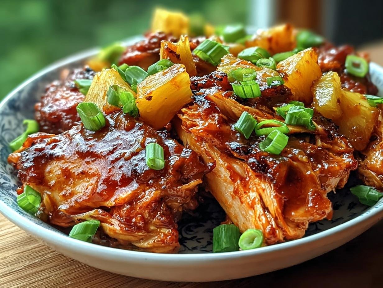 Amazing Crockpot Pineapple BBQ Chicken Dinner - Crockpot Pineapple Bbq Chicken - additional detail