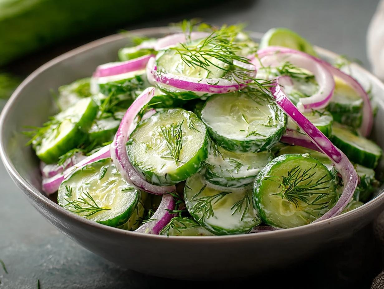 Amazing Cucumber Dill Salad: 15 Min Refreshing Recipe - Cucumber Dill Salad - main visual representation