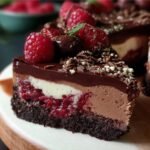 Dark Chocolate Raspberry Cheesecake