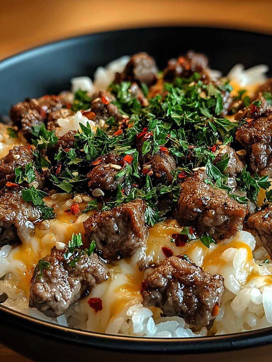 Amazing Garlic Butter Beef Bowl in Just 1 Hour - Garlic Butter Beef Bowl - additional detail