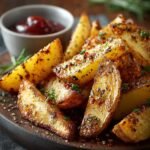 Garlic Butter Potato Wedges