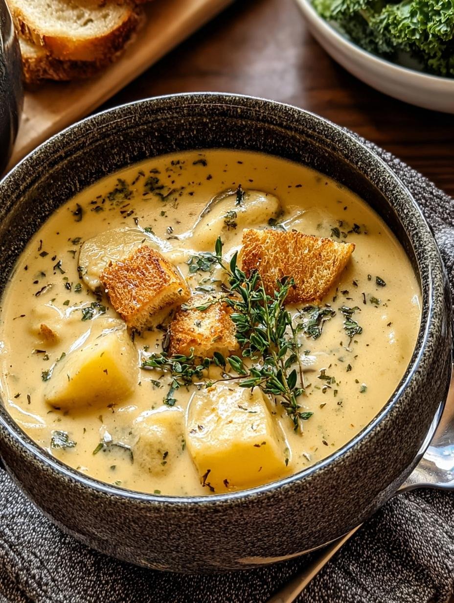 Garlic Herb Potato Soup: 1 Amazing, Hearty Bowl