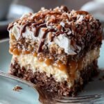 German Chocolate Poke Cake