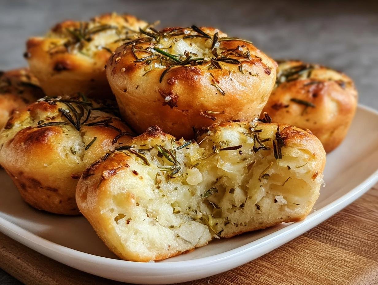 Golden Crust Garlic Rosemary: Amazing 12-Muffin Recipe - Golden Crust Garlic Rosemary - additional detail