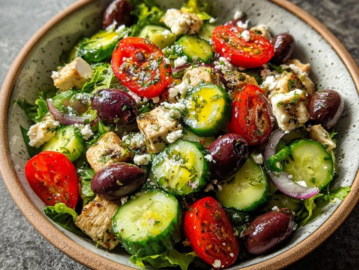 Greek Cucumber Salad: 1 Refreshing Mediterranean Meal - Greek Cucumber Salad - additional detail