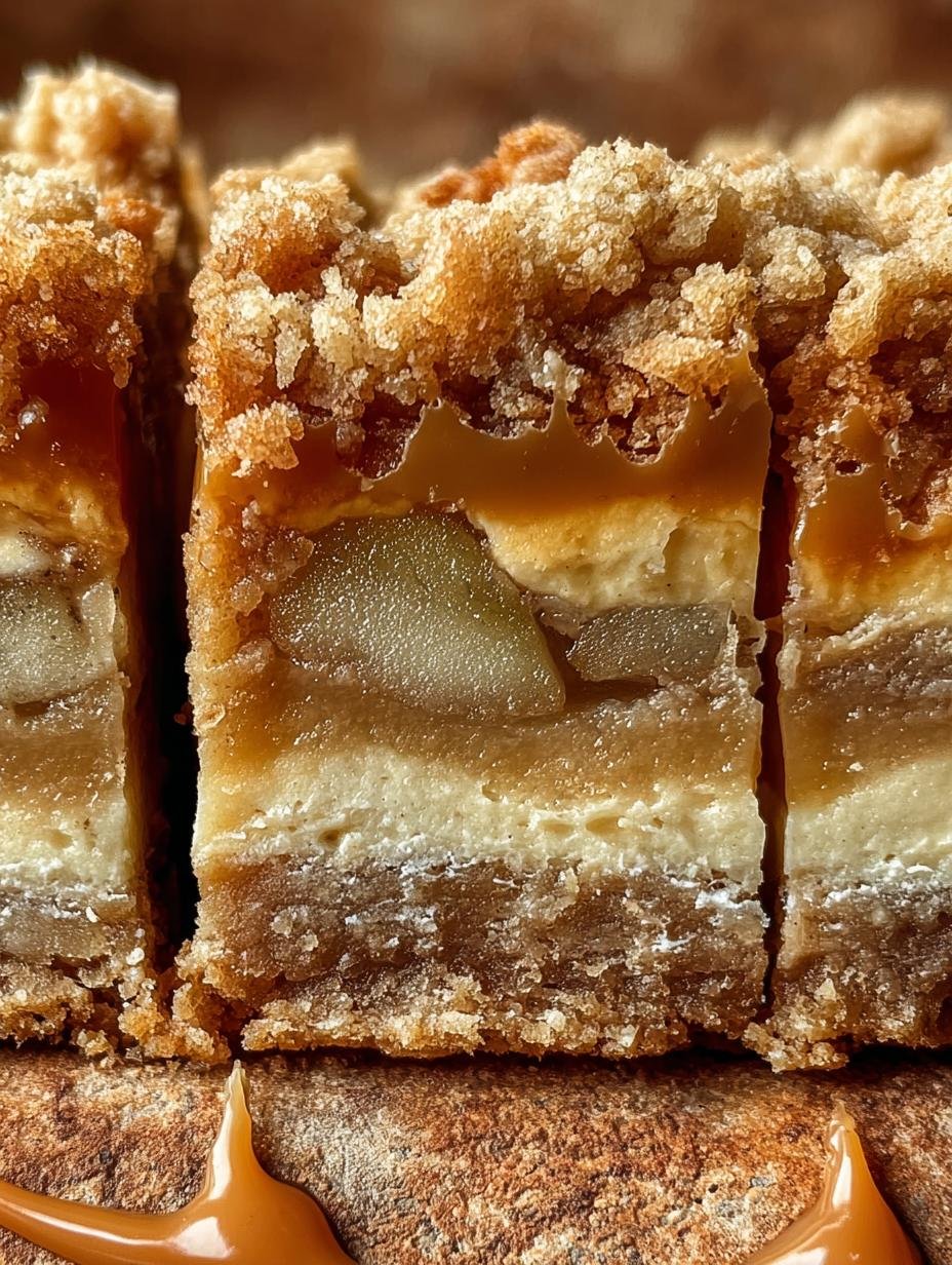 Irresistible Salted Caramel Apple: 1 Magical Bite - A close-up of a perfectly baked Irresistible Salted Caramel Apple bar, showcasing the golden crust, tender apple filling, and gooey salted caramel topping.