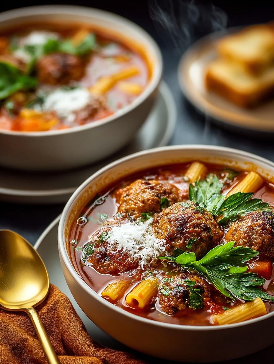 Hearty Italian Meatball Soup to Warm Your Soul - Italian Meatball Soup - additional detail