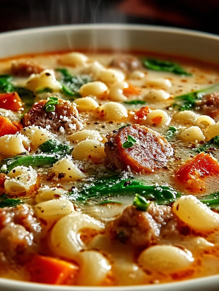 Cozy Italian Sausage Ditalini Soup for Comforting Nights - Italian Sausage Ditalini Soup - main visual representation