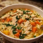 Lemon Chicken Orzo Soup