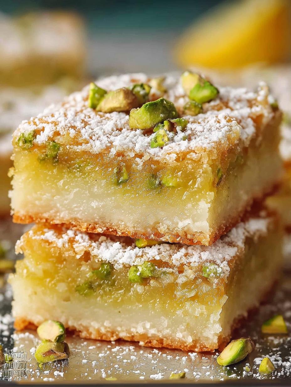 Lemon Pistachio Bars: 5 Irresistibly Zesty Treats - Lemon Pistachio Bars - additional detail