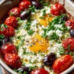 Mediterranean Baked Feta Eggs