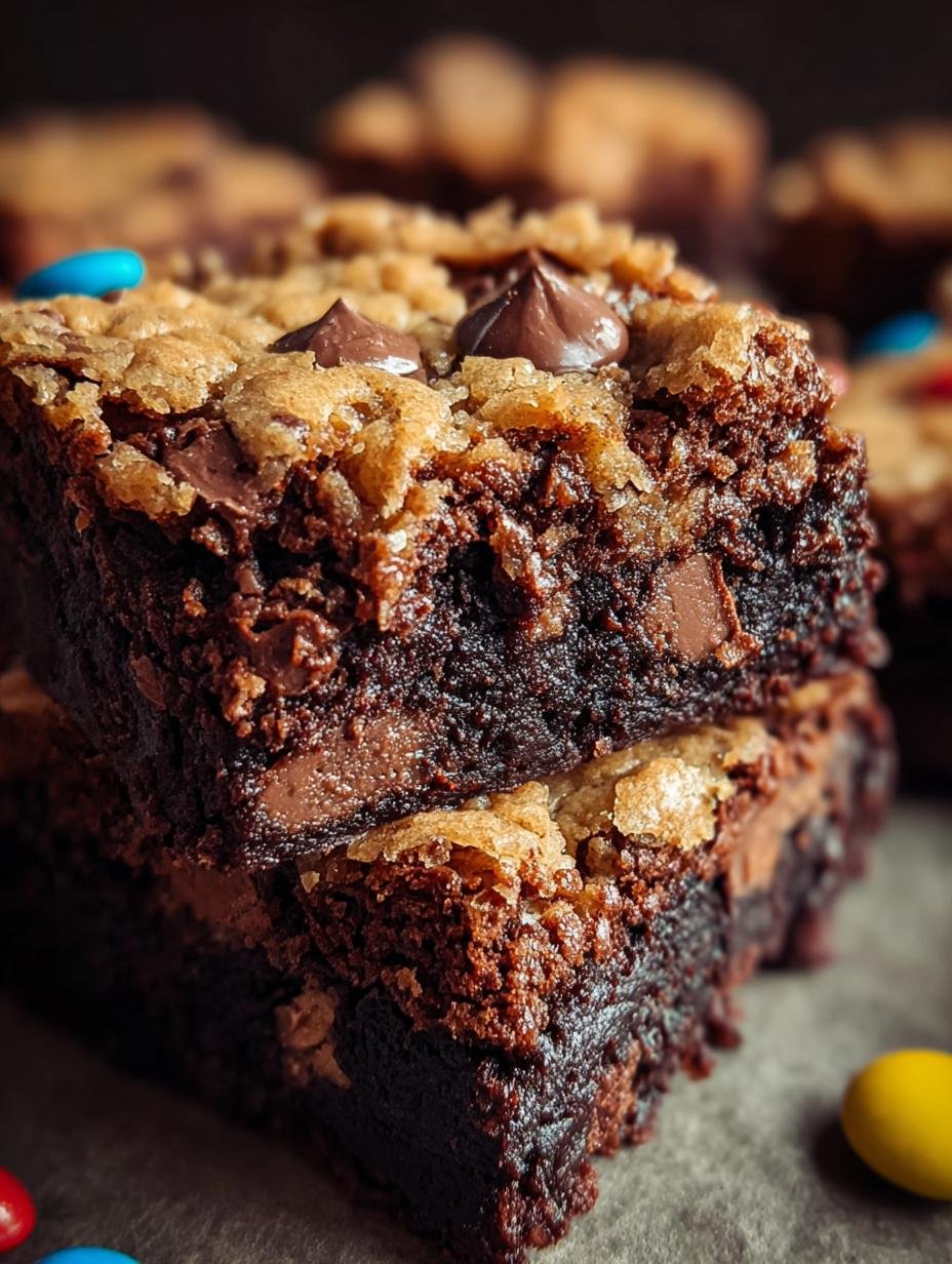 Monster Cookie Fudgy Brownies