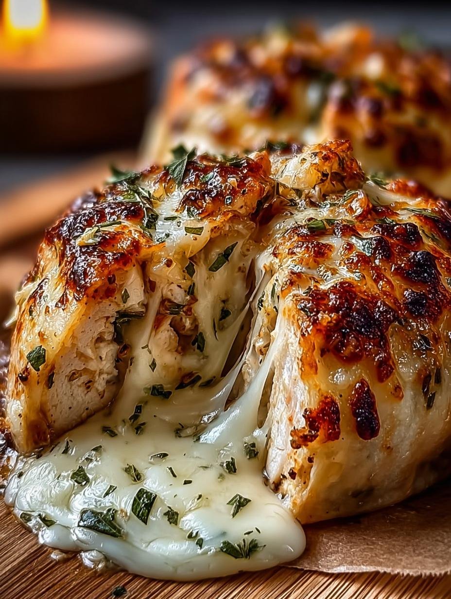 Ooey Gooey Cheesy Garlic Chicken Wraps Delight