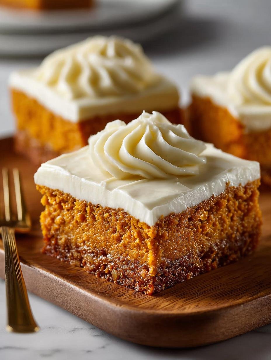 Delicious Pumpkin Bars with Cream Cheese Frosting Recipe