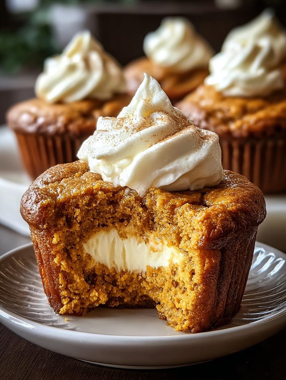 Heavenly Pumpkin Cheesecake Muffins with Creamy Surprise