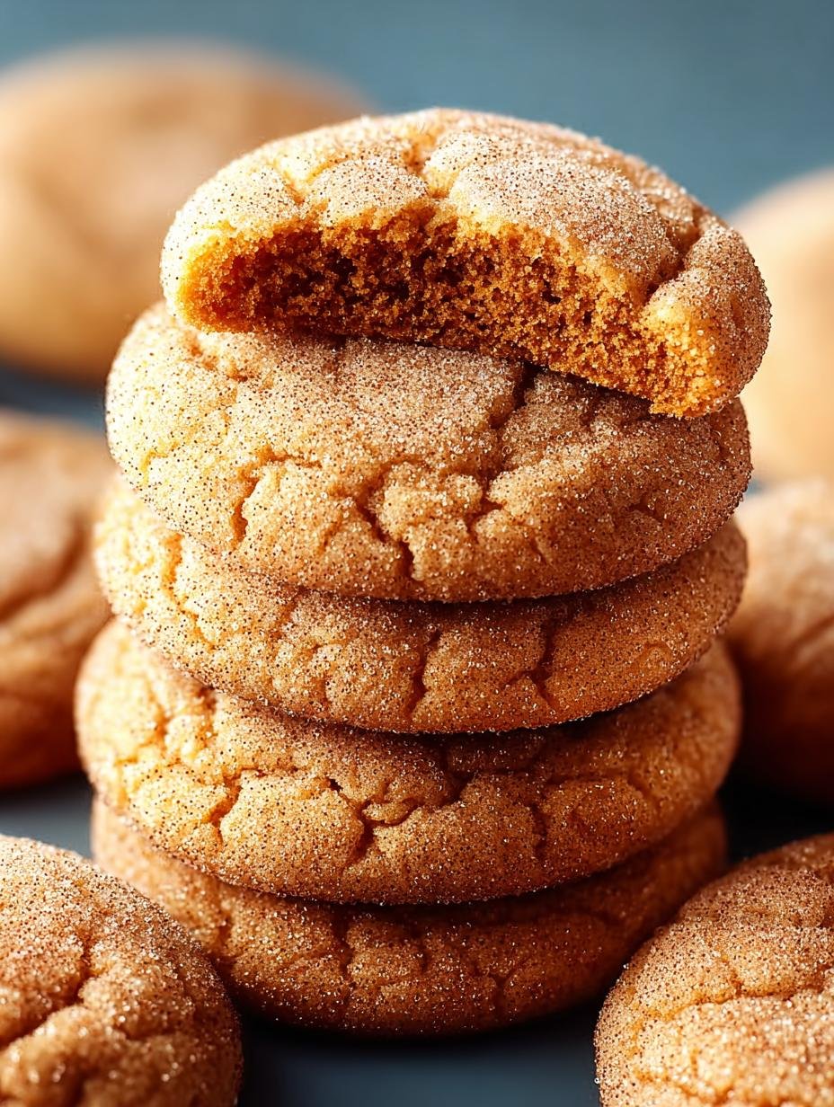Irresistibly Soft Pumpkin Snickerdoodle Cookies for Fall - Pumpkin Snickerdoodle Cookies - main visual representation