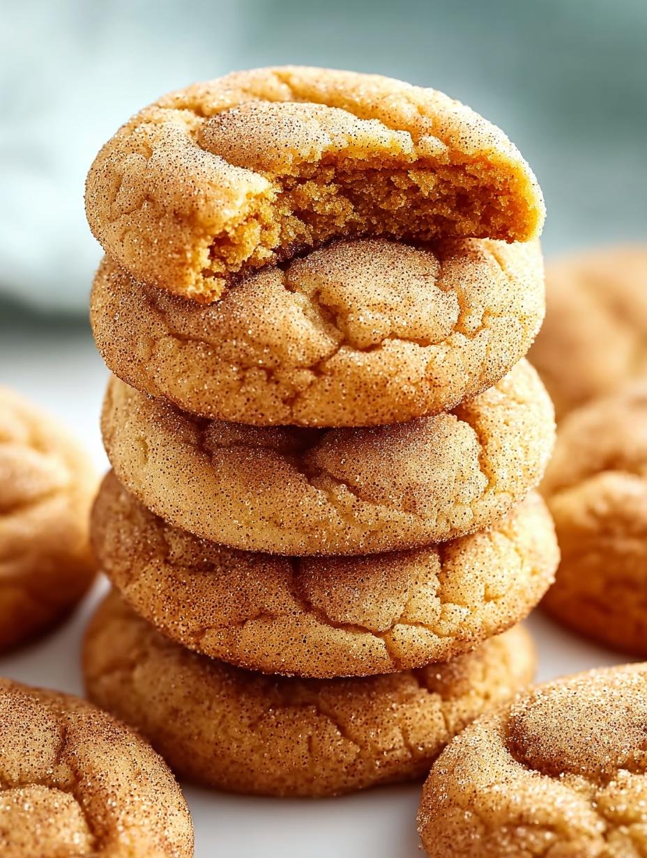 Irresistibly Soft Pumpkin Snickerdoodle Cookies for Fall