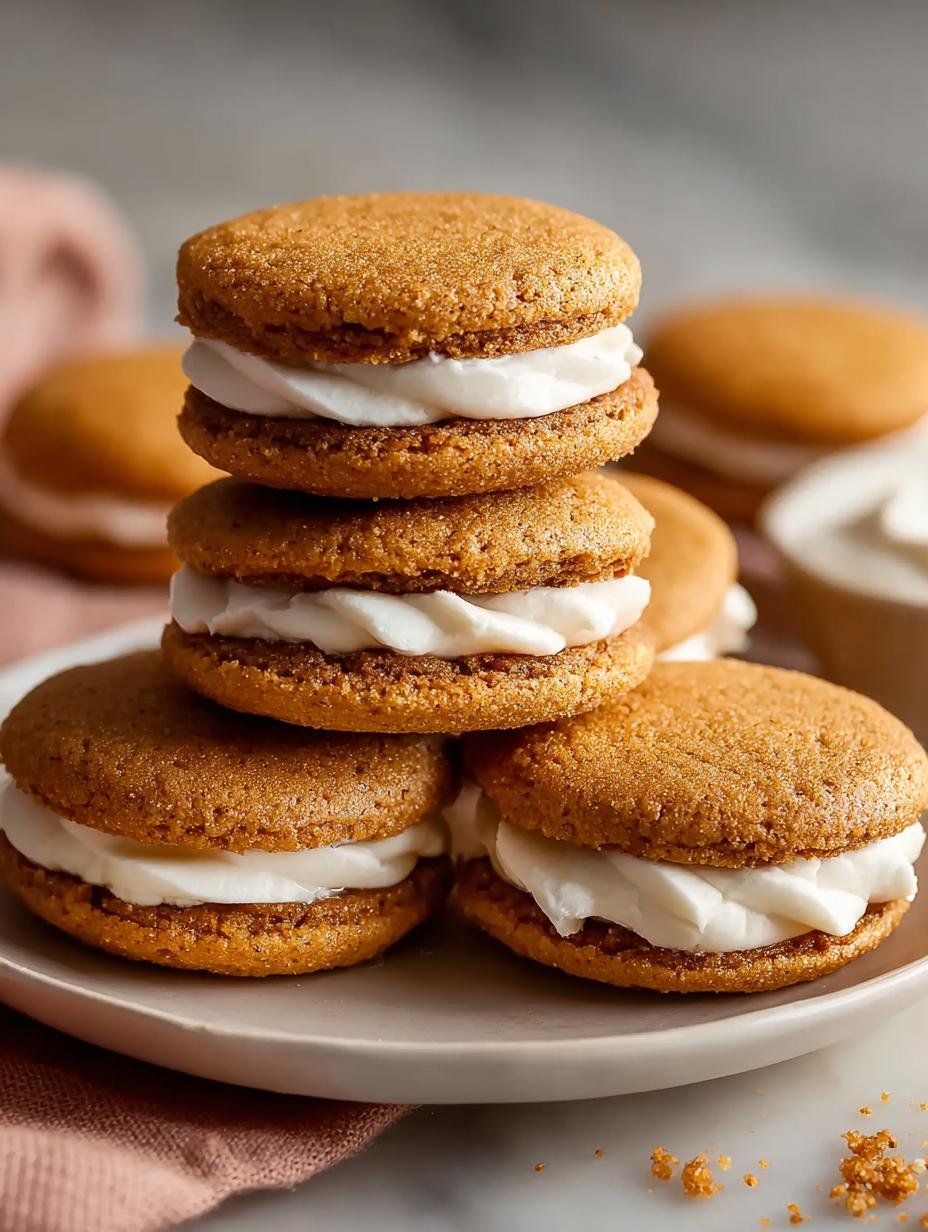 Delicious Pumpkin Spice Sandwich Cookies Recipe - Pumpkin Spice Sandwich Cookies - main visual representation