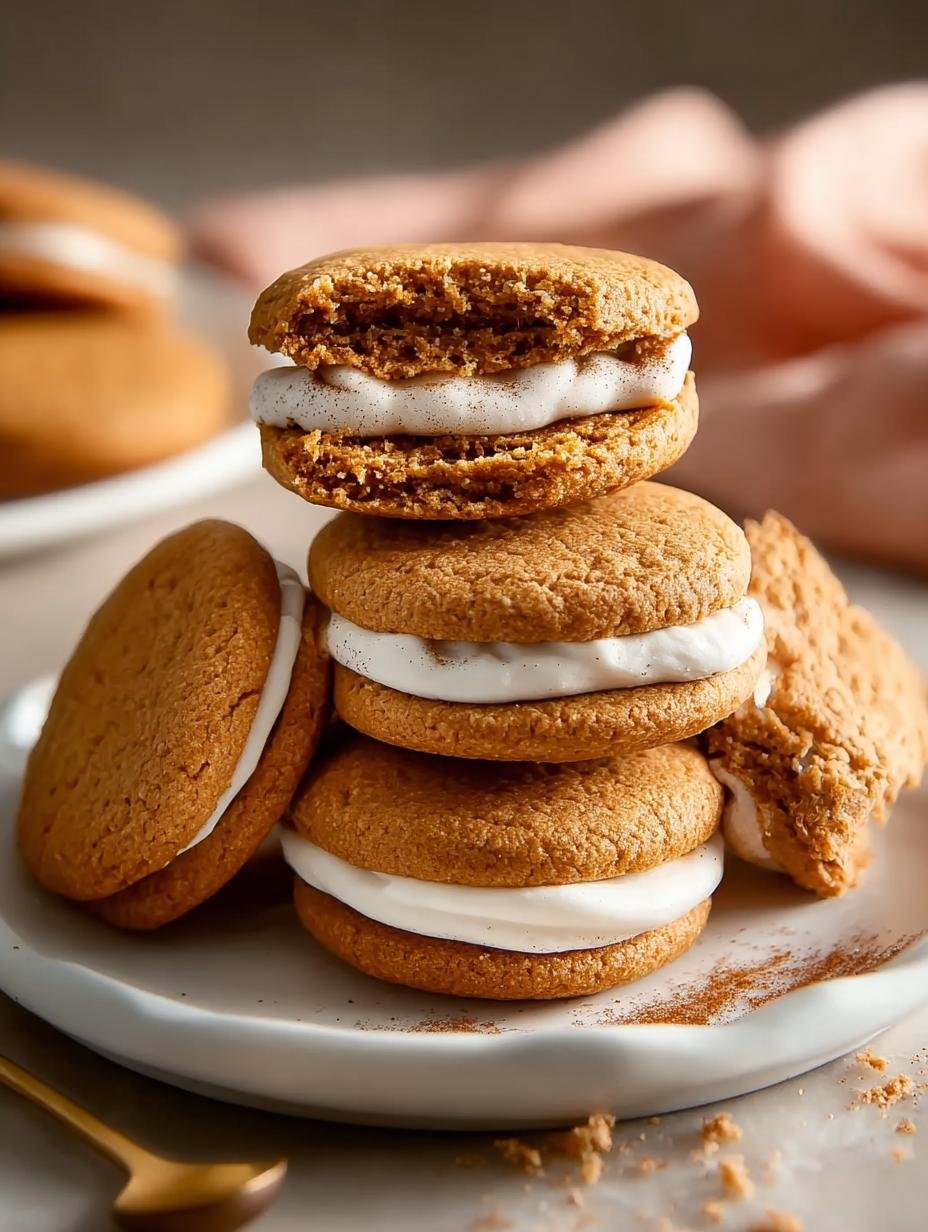Delicious Pumpkin Spice Sandwich Cookies Recipe - Pumpkin Spice Sandwich Cookies - additional detail