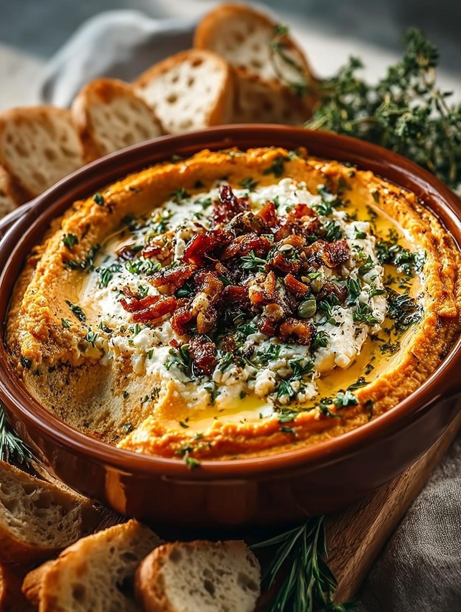 Delicious Pumpkin Whipped Feta Dip for Fall Gatherings - Pumpkin Whipped Feta Dip - additional detail