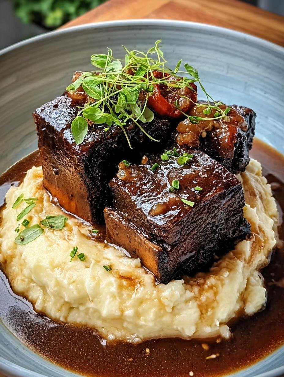 Divine Ribs Mashed Potatoes: 2.5 Hours to Bliss - Ribs Mashed Potatoes - main visual representation