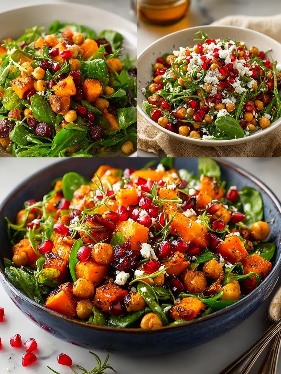 Delicious Roasted Pumpkin Chickpea Salad Recipe - Roasted Pumpkin Chickpea Salad - main visual representation