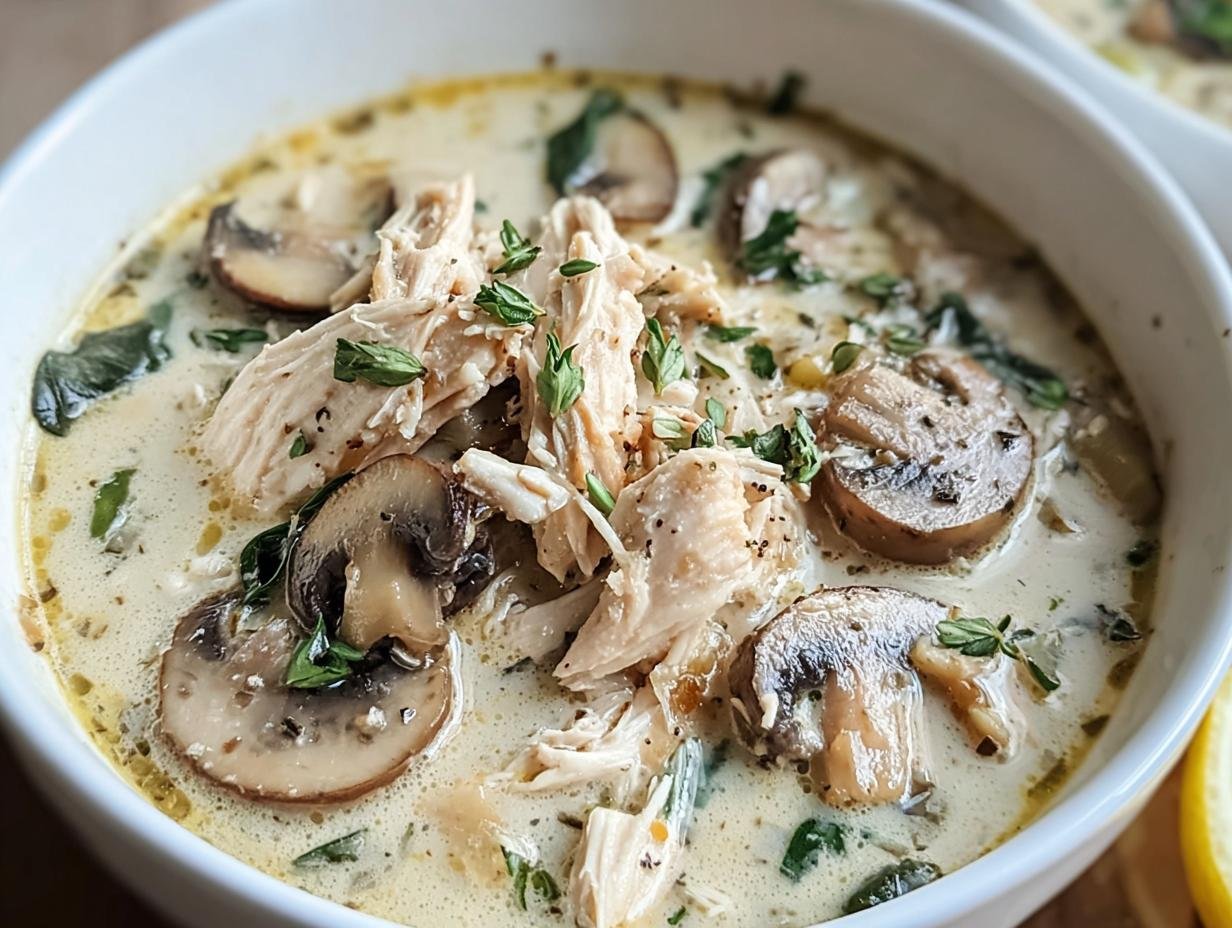 Rotisserie Chicken Mushroom Soup: 1 Amazing Comfort Dish - Rotisserie Chicken Mushroom Soup - additional detail
