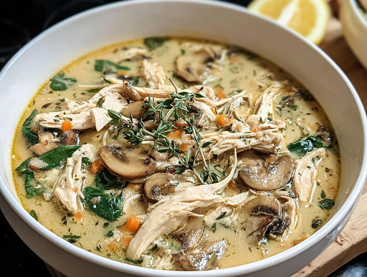 Rotisserie Chicken Mushroom Soup: 1 Amazing Comfort Dish - Rotisserie Chicken Mushroom Soup - additional detail