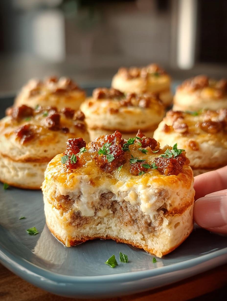 Sausage Cream Cheese Biscuit Bites: 24 Savory Delights - Sausage Cream Cheese Biscuit - main visual representation