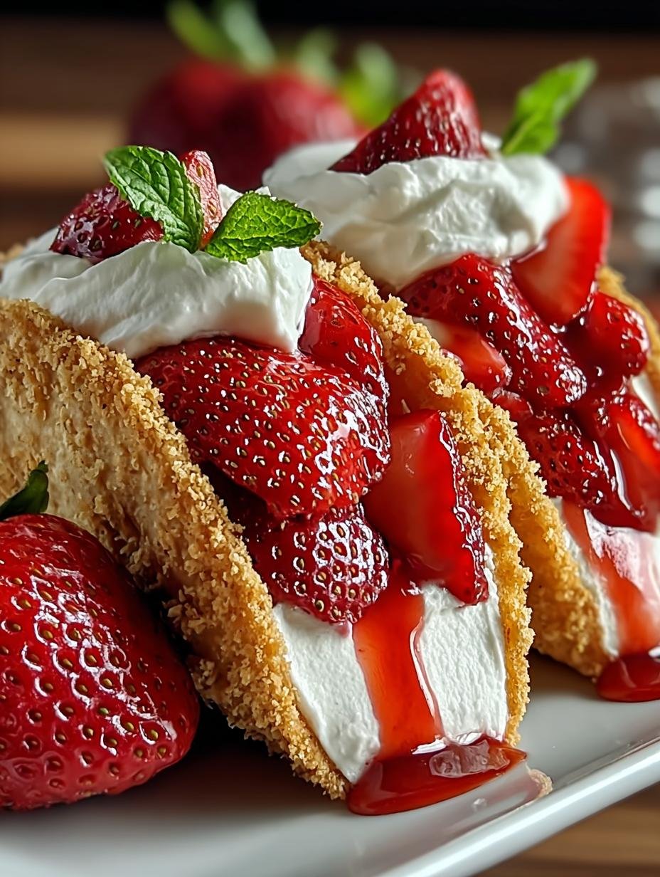 Delicious Strawberry Cheesecake Tacos: 12 Sweet Treats
