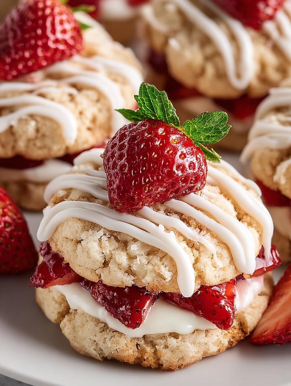 Delicious Strawberry Shortcake Cookies Ready in 30 Minutes - Strawberry Shortcake Cookies - main visual representation