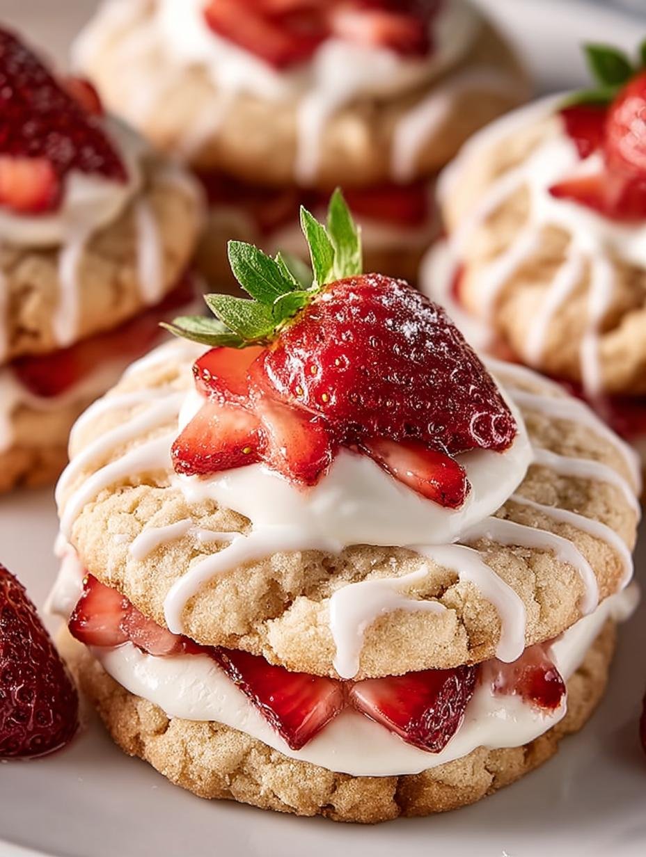 Strawberry Shortcake Cookies
