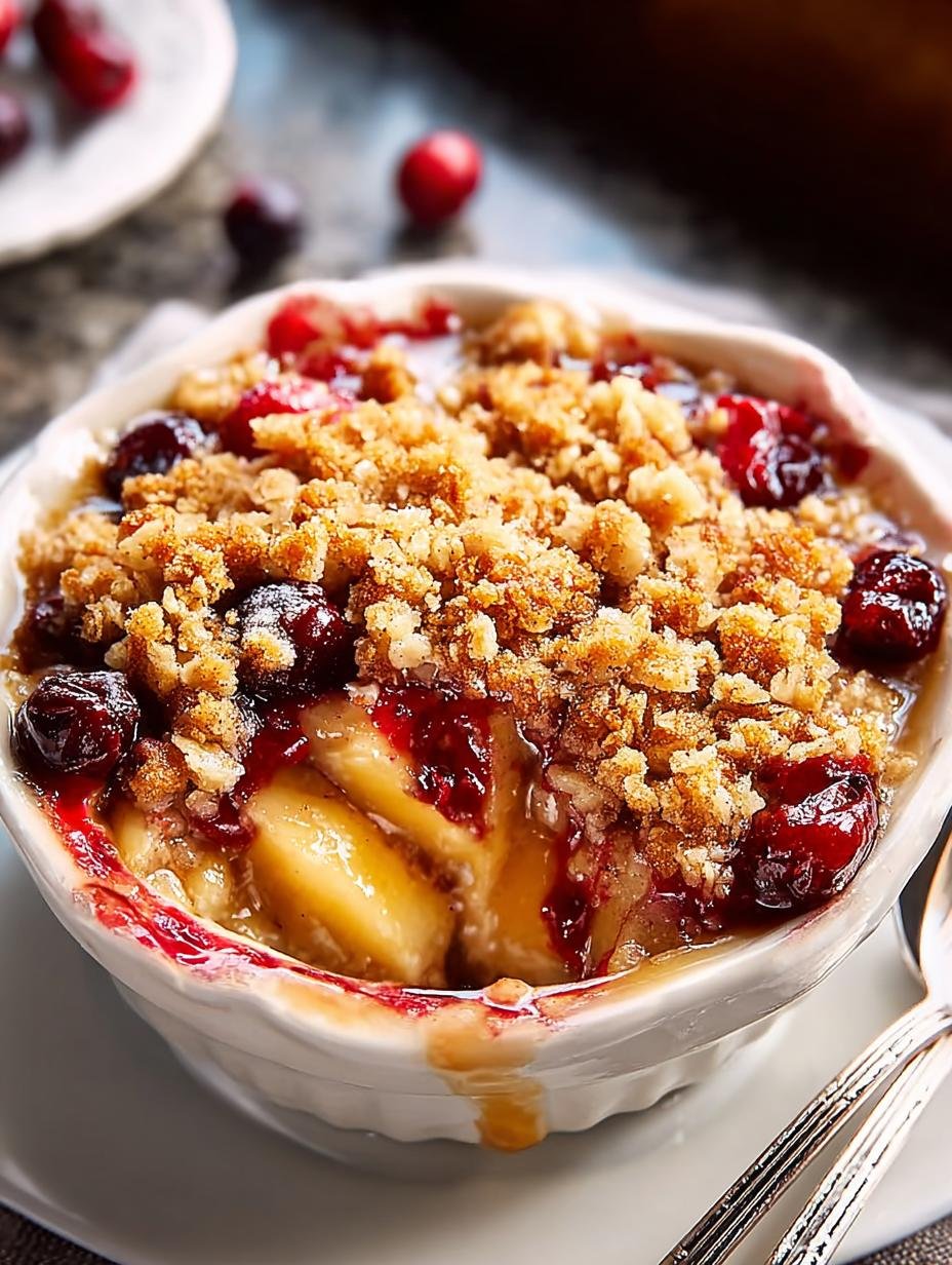 Cozy Apple Cranberry Crisp: 5 Reasons to Fall in Love - Apple Cranberry Crisp - additional detail