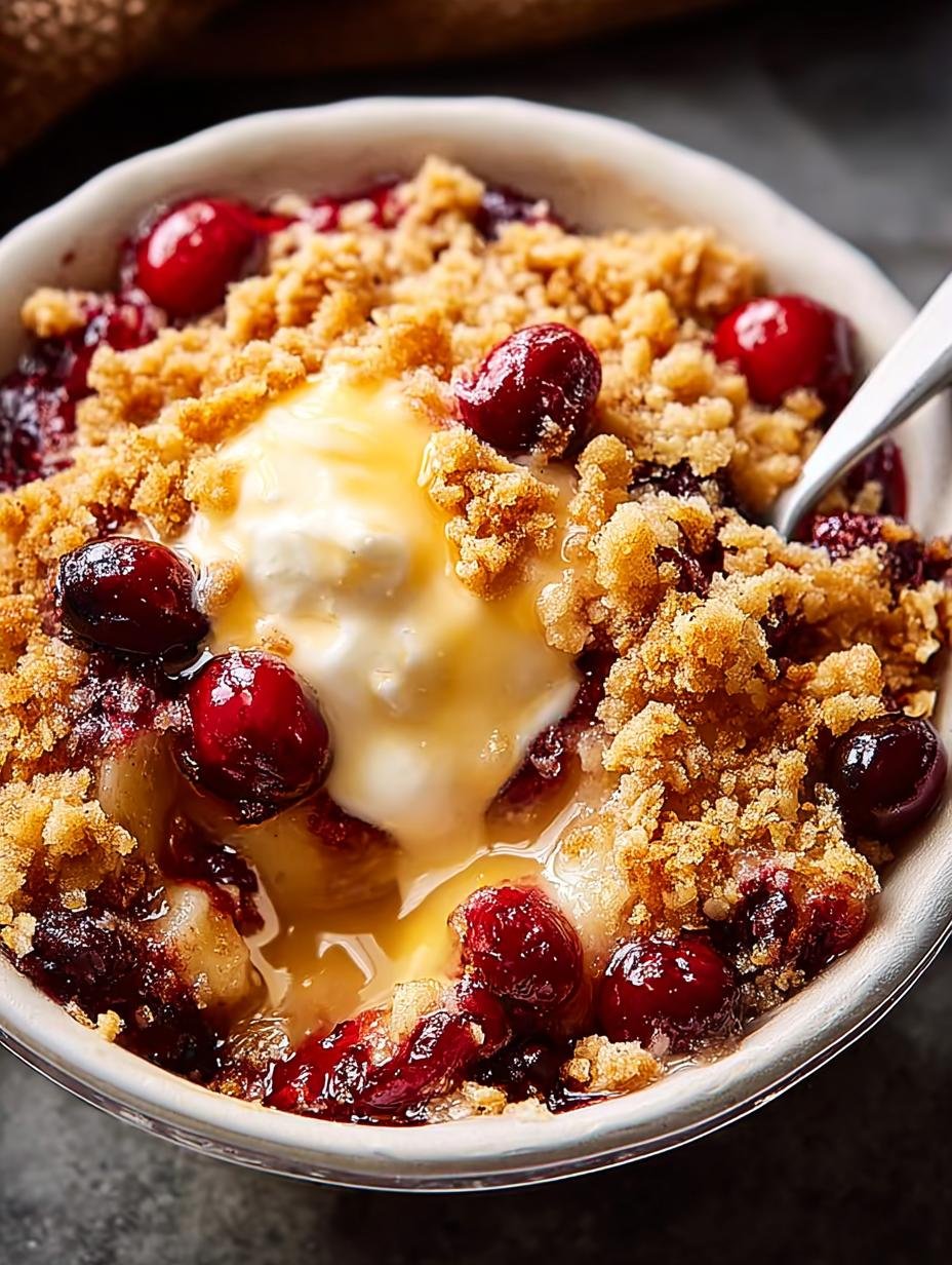Apple Cranberry Crisp