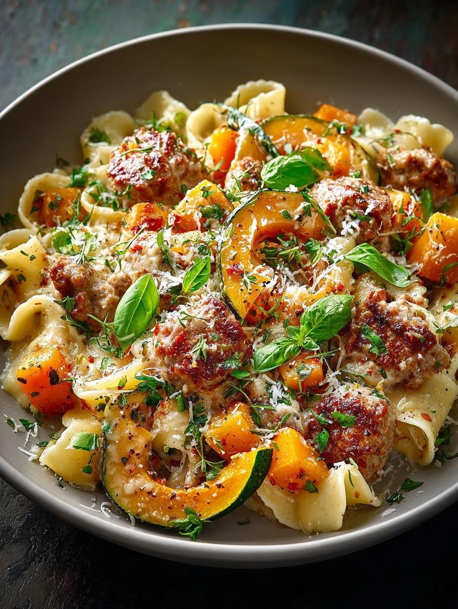 Delicious Autumn Sausage Pasta Squash for Cozy Nights - Autumn Sausage Pasta Squash - main visual representation