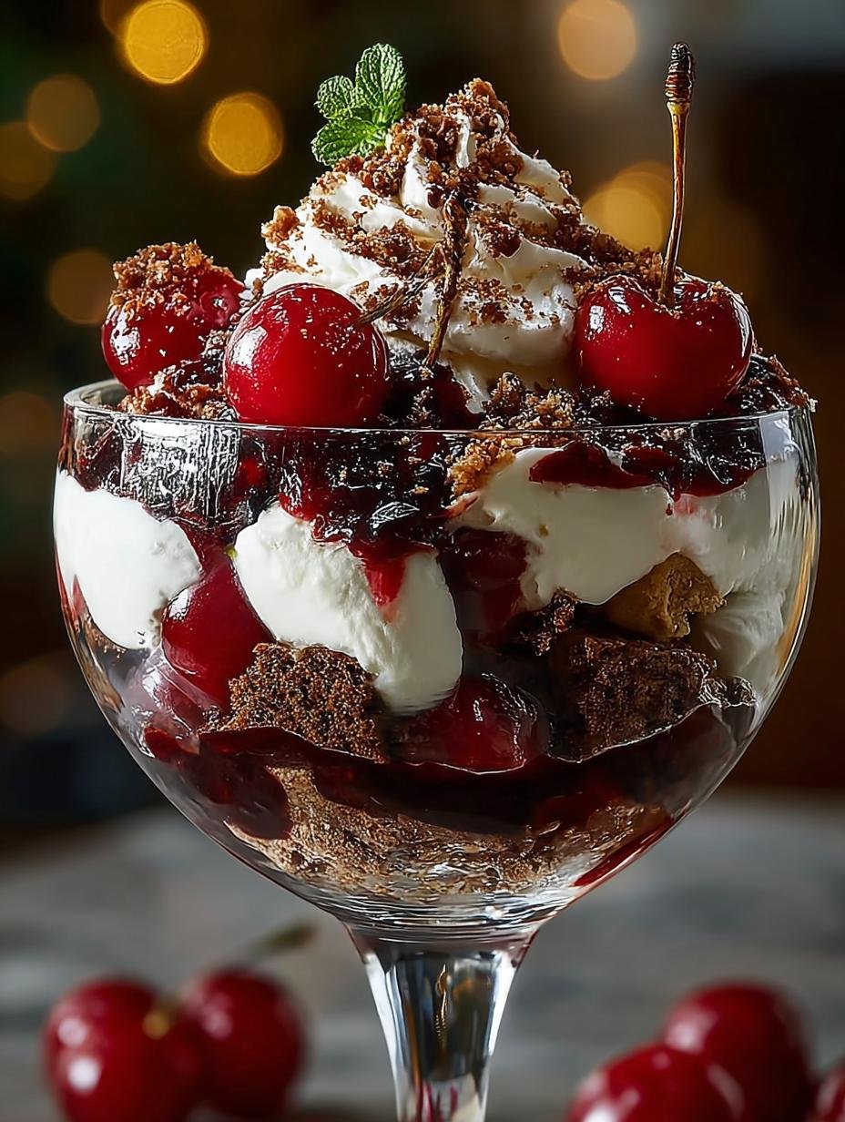 Black Forest Trifle For Festive Celebrations - Black Forest Trifle For - main visual representation