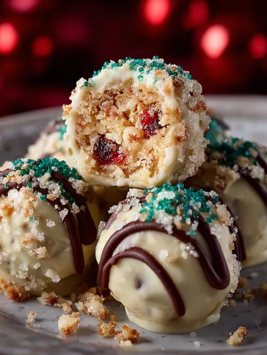Christmas Tree Cake Truffles