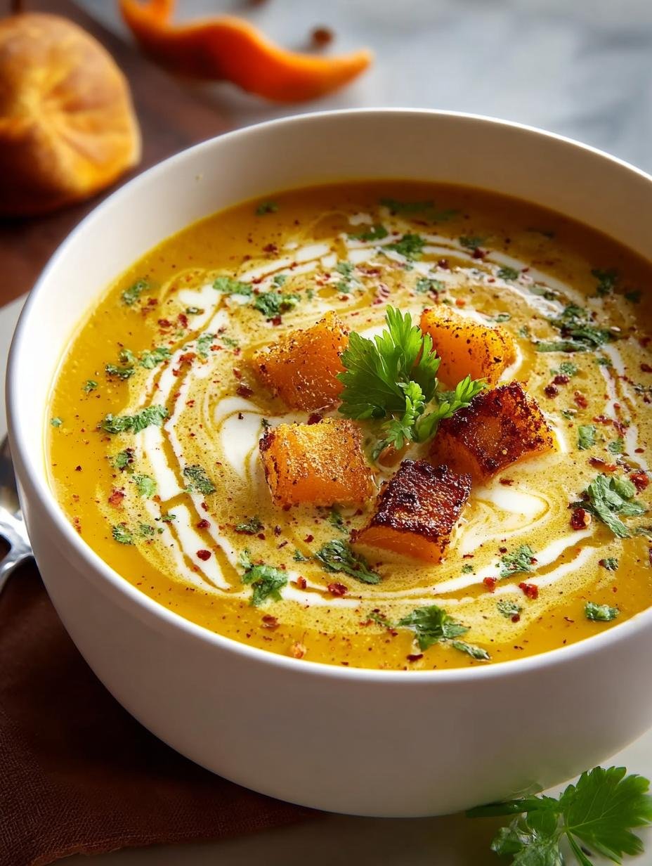Coconut Curry Pumpkin Soup: 7 Simple Steps to Cozy Bliss - Coconut Curry Pumpkin Soup - additional detail