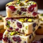 Cranberry Pistachio Shortbread Cookies