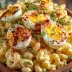 Creamy Deviled Egg Macaroni