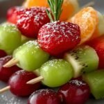 Festive Christmas Fruit Skewers