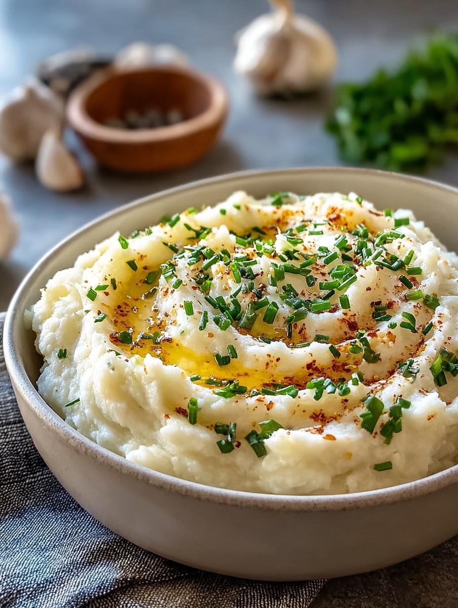 Garlic Mashed Cauliflower