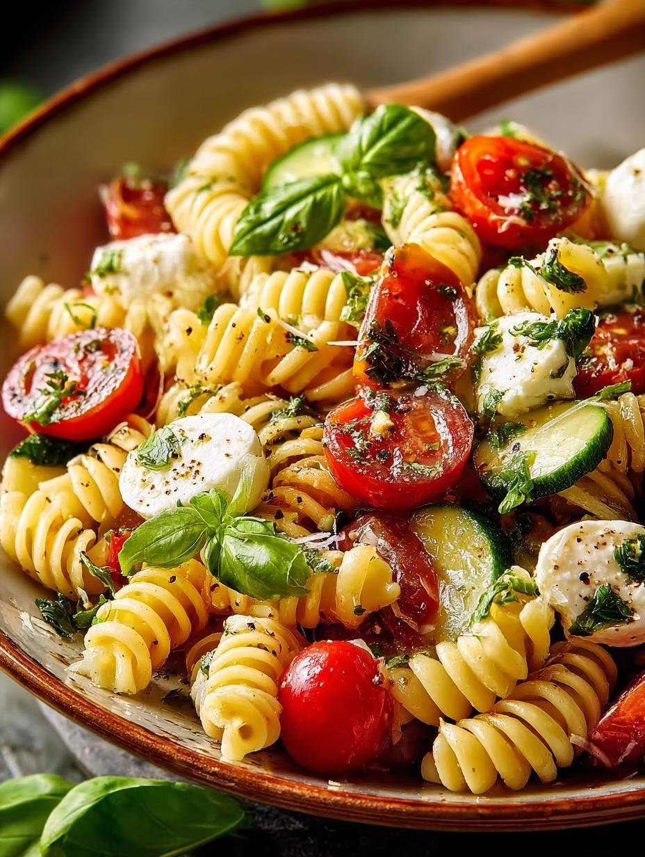Fresh Italian Pasta Salad for Refreshing Summer Fun - Italian Pasta Salad - main visual representation