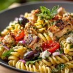 Mediterranean Chicken Pasta Salad