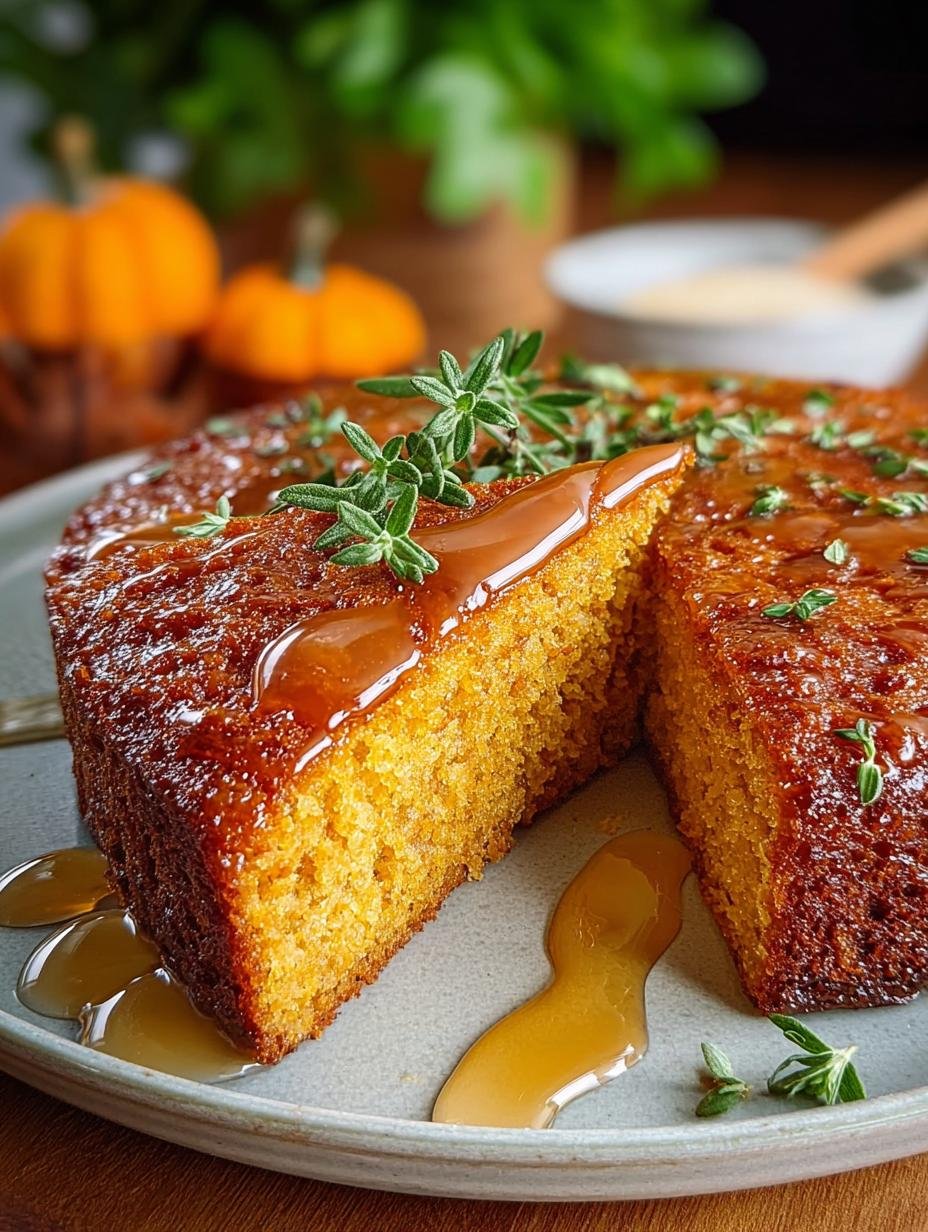 Moist Pumpkin Olive Oil Cake with Sweet Maple Glaze - Pumpkin Olive Oil Cake - additional detail