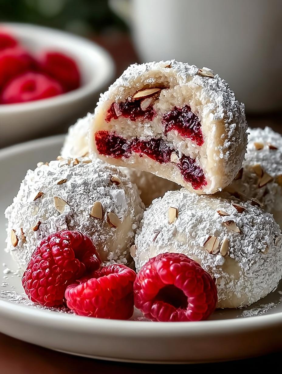 Raspberry Almond Snowball Cookies: 5 Simple Steps to Bliss - Raspberry Almond Snowball Cookies - additional detail